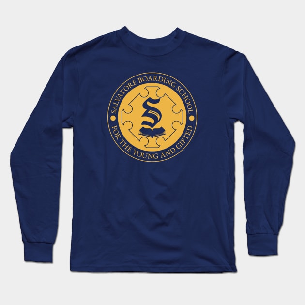 Salvatore School Crest Long Sleeve T-Shirt by Nazonian